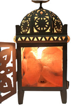 Carica l'immagine nel visualizzatore di Gallery, Lanterna bianca con pietre di sale grezze