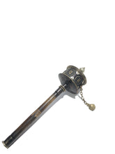 Carica l'immagine nel visualizzatore di Gallery, Mulino delle preghiere medio 26 cm in ottone, legno e pietre dure