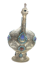 Carica l'immagine nel visualizzatore di Gallery, Teiera Tibetana in argento e pietra turchese, lapislazzuli e corniola