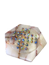 Carica l'immagine nel visualizzatore di Gallery, Gioco Solitario in Onice in marmo e biglie