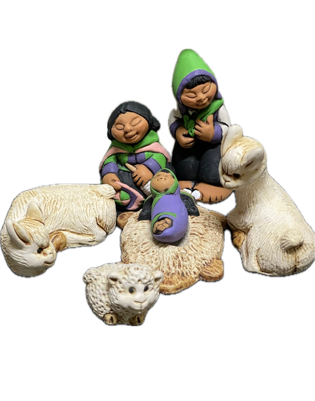 Presepe peruviano Perù verde