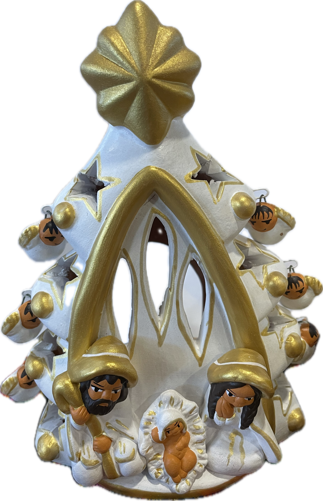 Presepe peruviano albero bianco