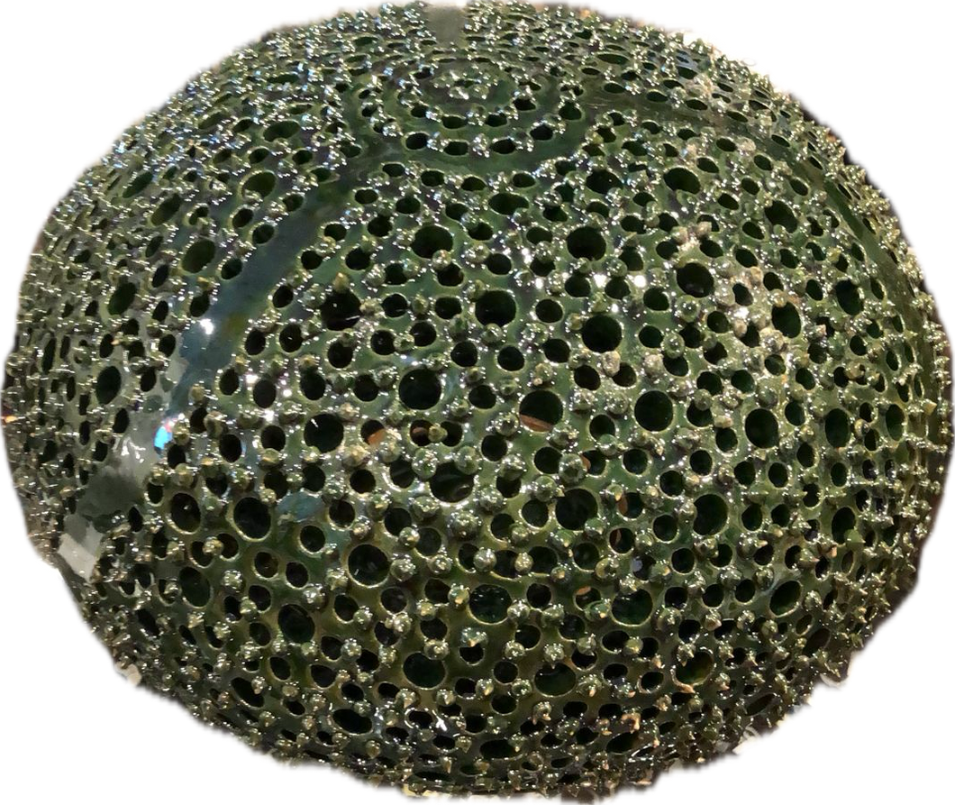 Lampada riccio di mare in ceramica