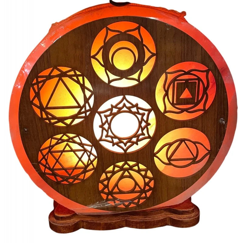 Lampada di sale 7 chakra