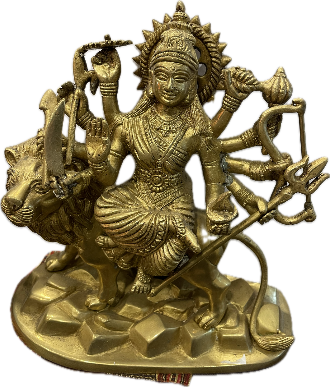 Statua Shiva su leone