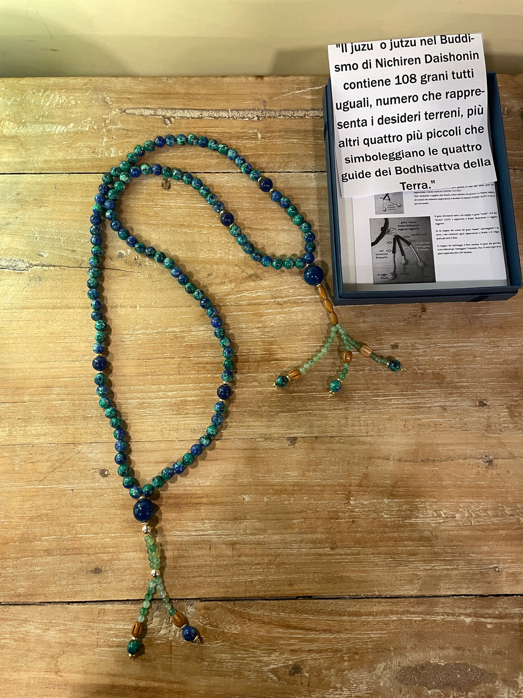 Rosario giapponese JUTZU agata verde