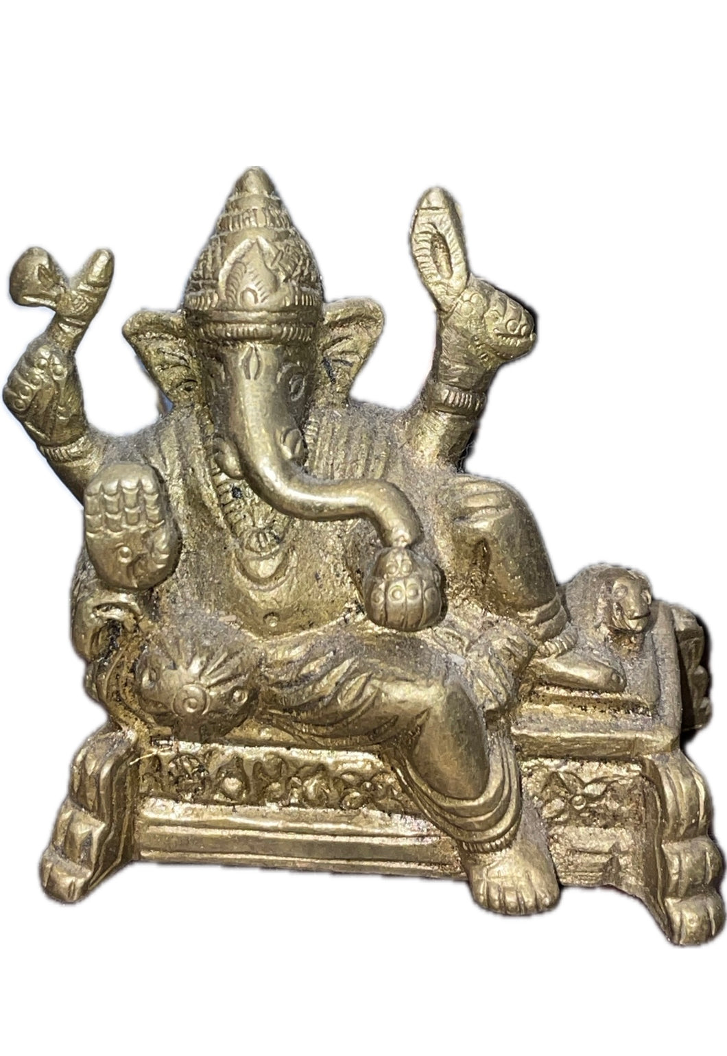 Statua Dio Ganesh su divano