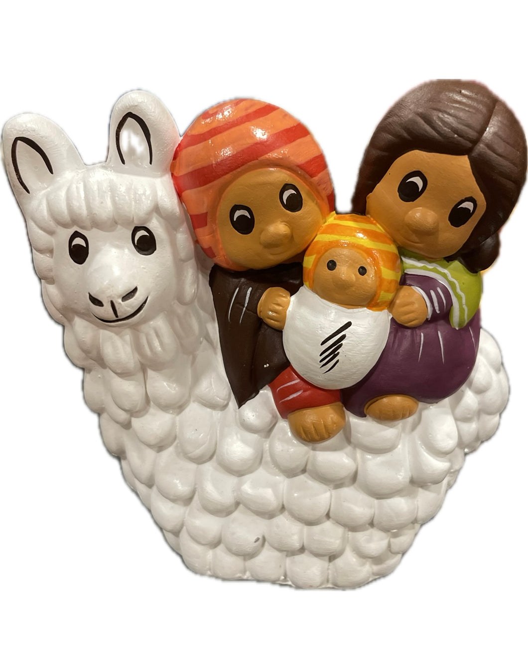Presepe peruviano lama in 3 colori