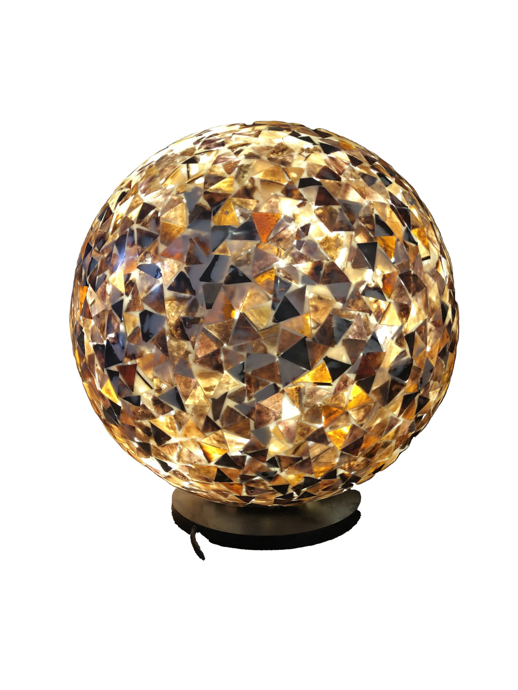 Lampada in madre perla e vetro 40 cm