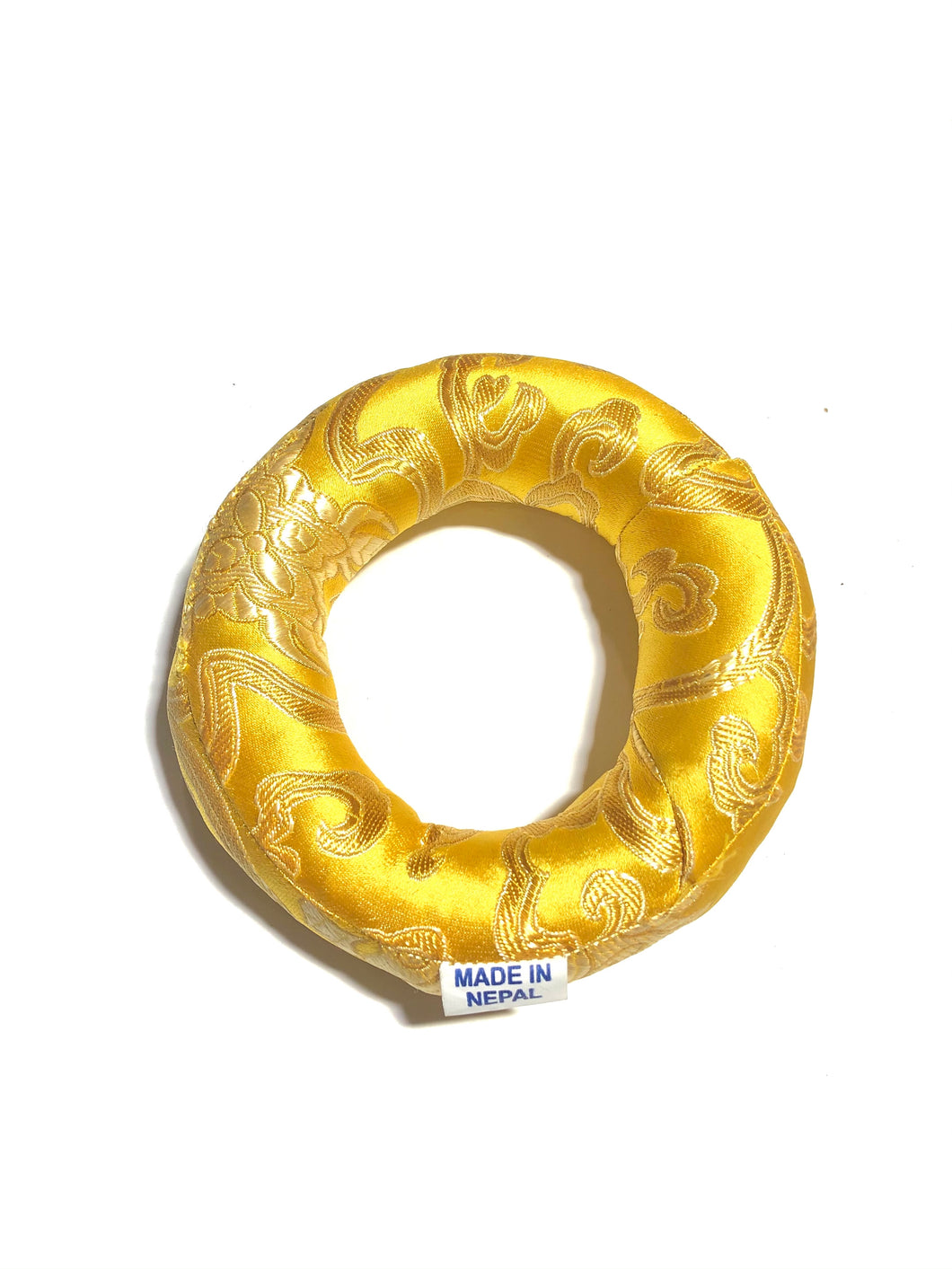 Cuscino per campana tibetana giallo
