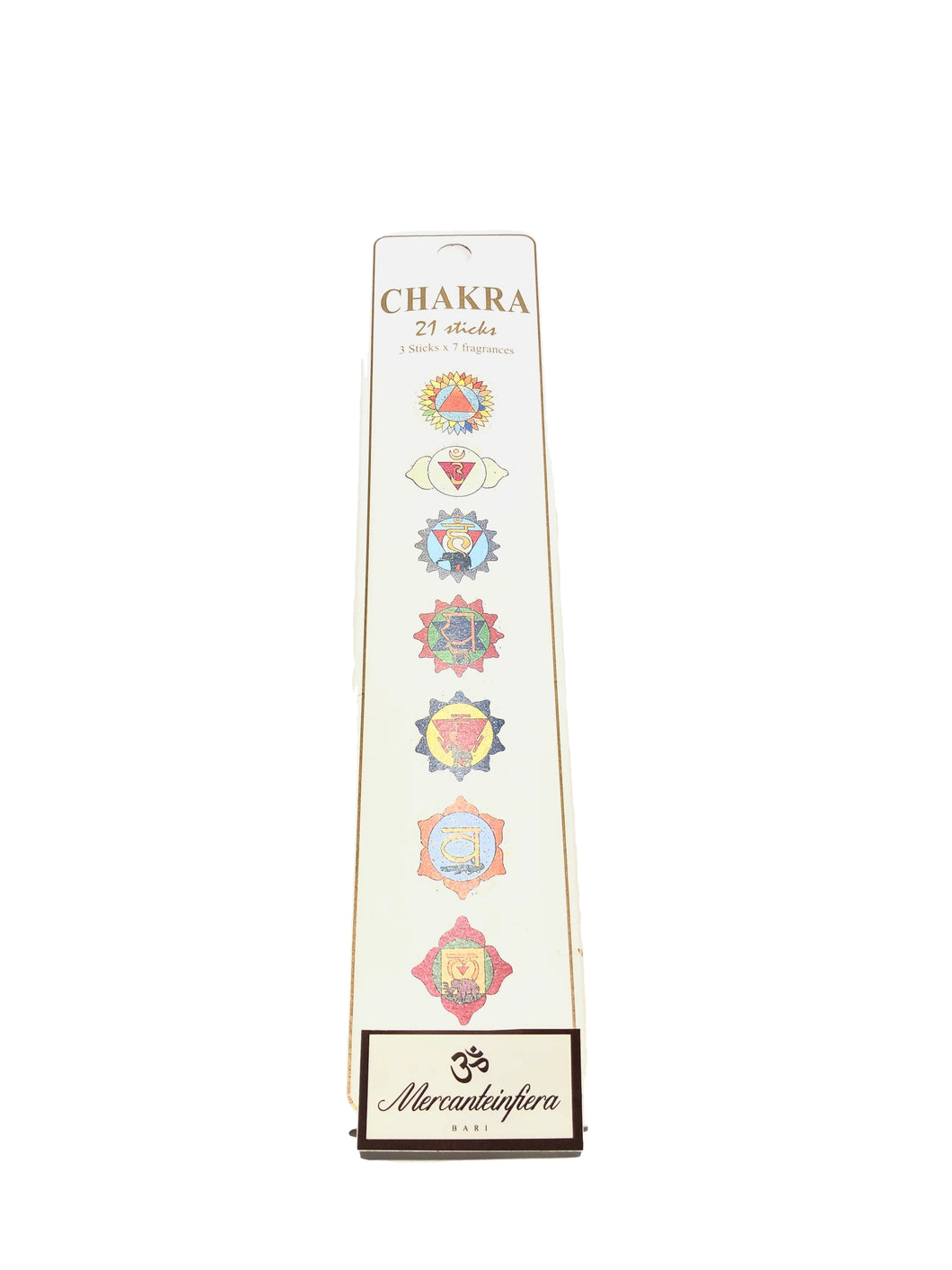 Incenso a stick 7 fragranze del Chakra