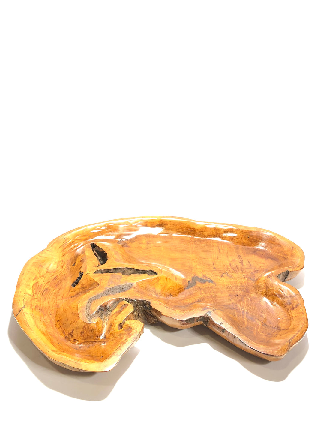 Svuotatasche in legno di Teak