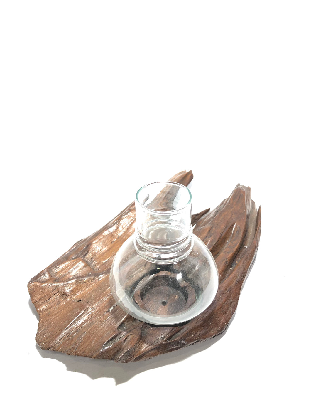 Portacandela in legno indonesiano