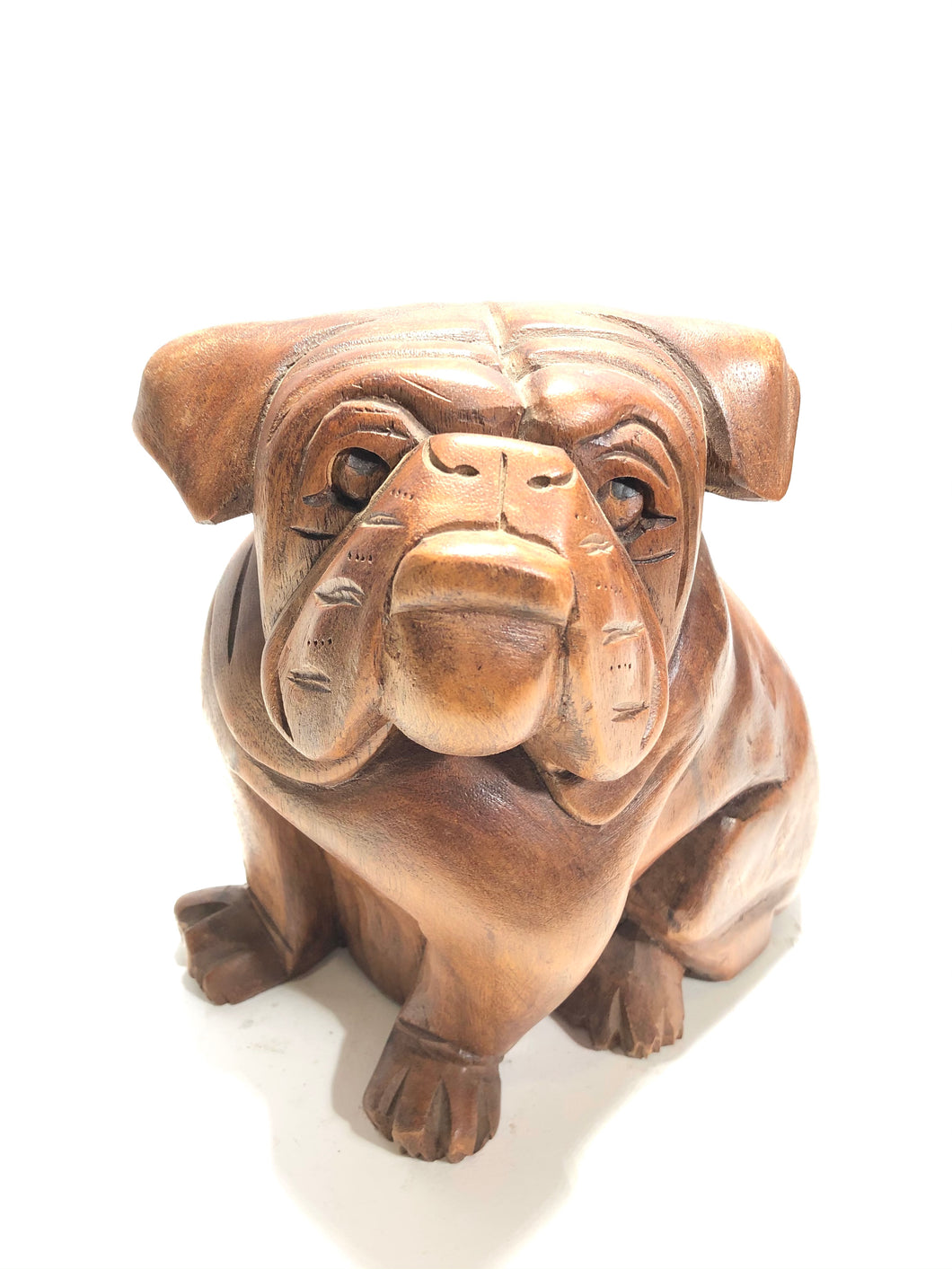 Bulldog in legno