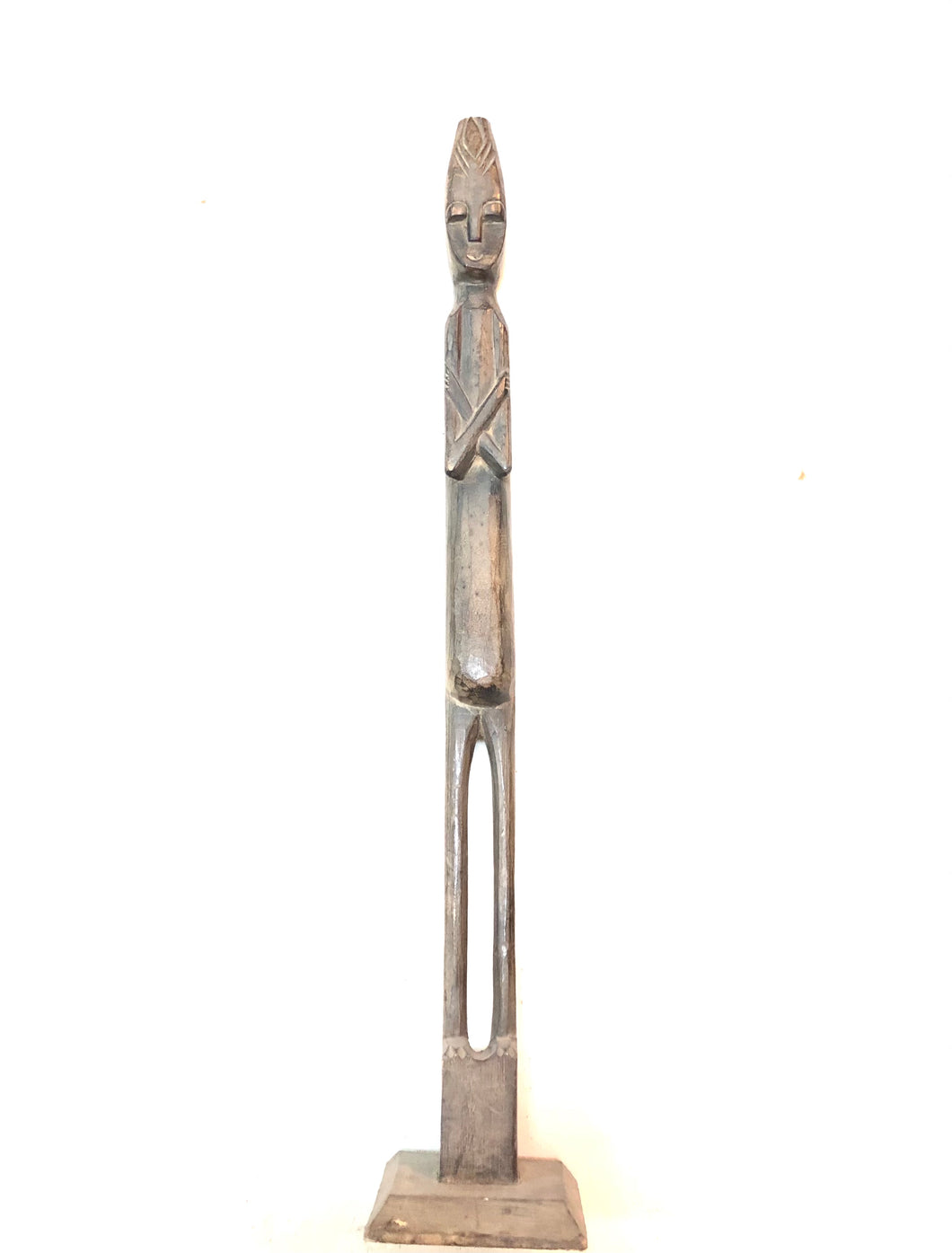 Omino etnico primitivo balinese in legno 65 cm