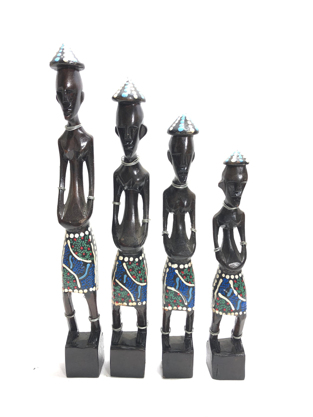 Statue 4 omini in 4 diverse dimensioni