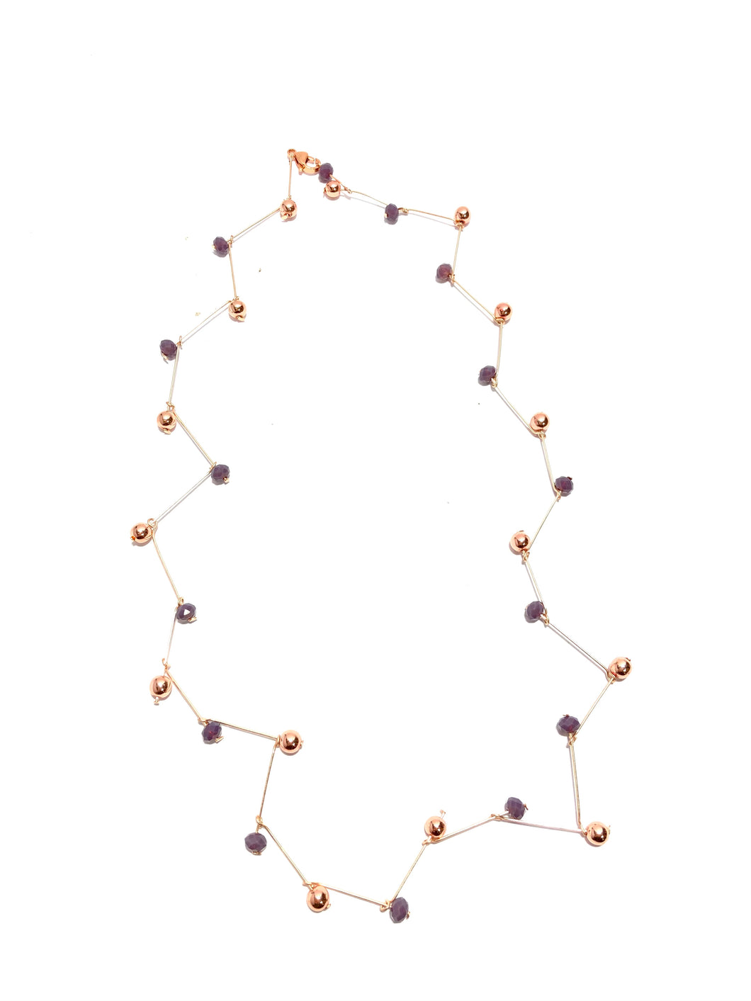 Collana con ematite e pietre laviche