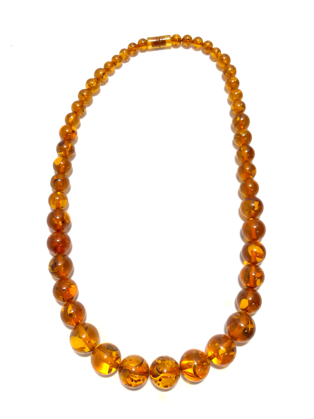 Collana in resina color ambra