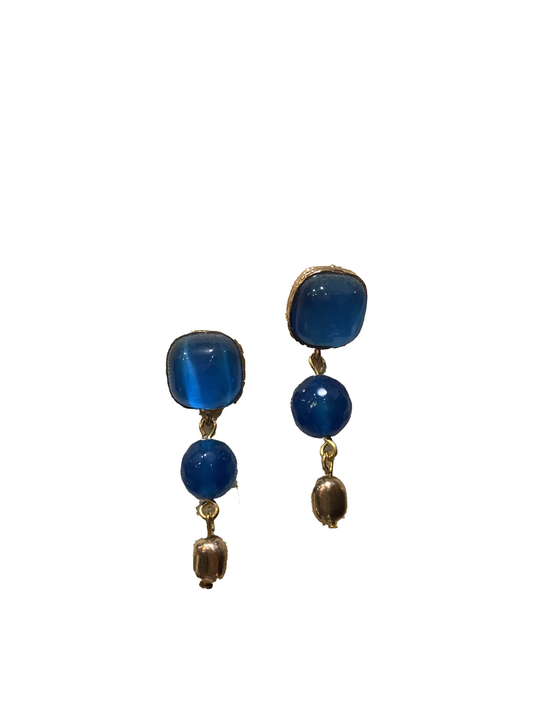 Orecchini in ottone e cristalli