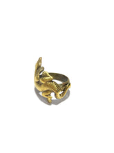 Carica l&#39;immagine nel visualizzatore di Gallery, Anello in ottone con lucertola misura 19
