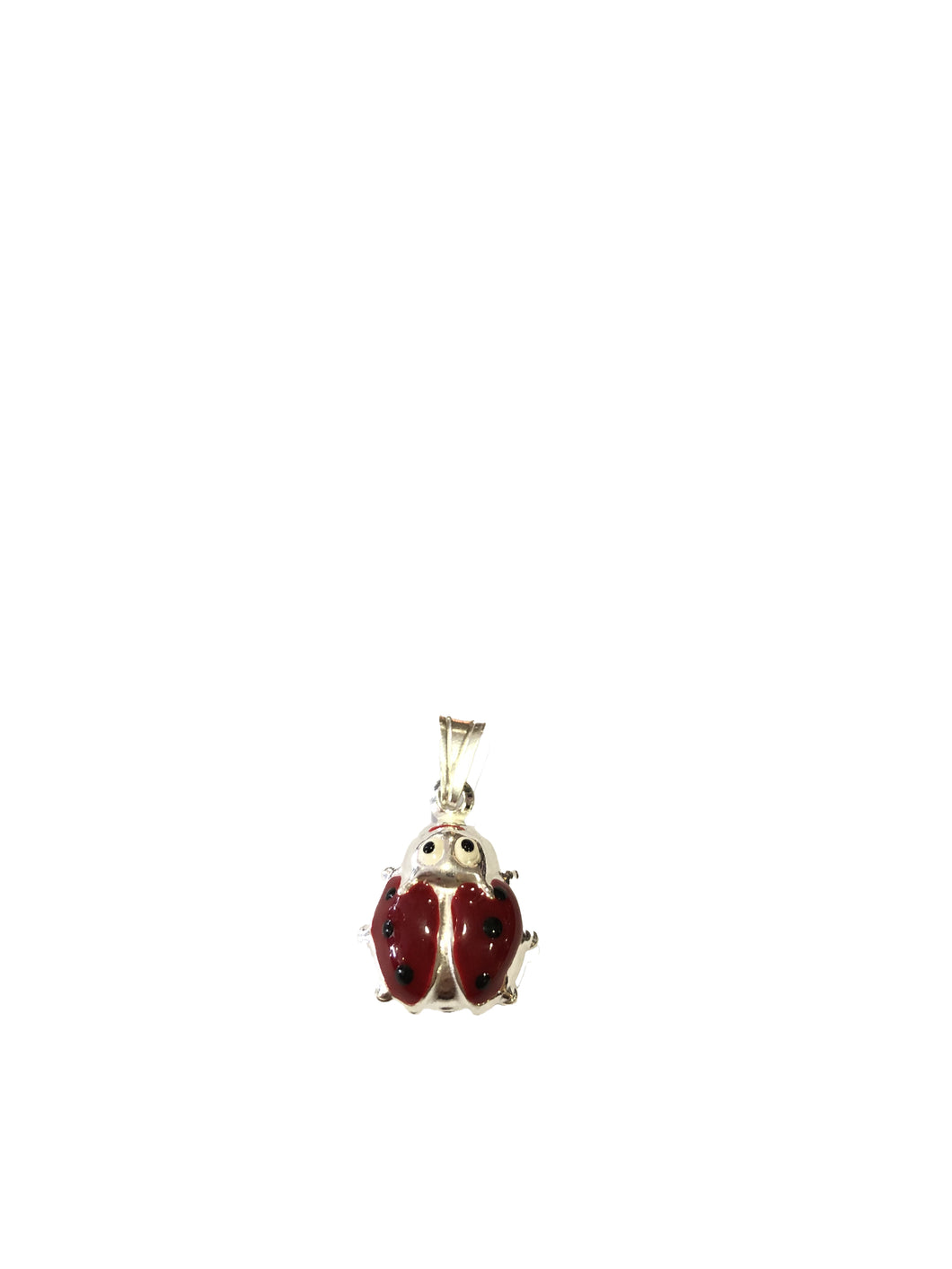 Ciondolo in argento 925 Coccinella rossa
