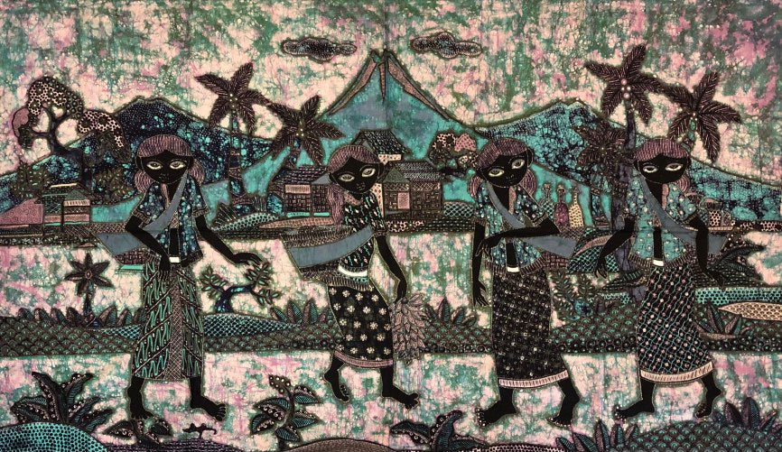 Batik Indonesiano 1.46 mt x 84 cm
