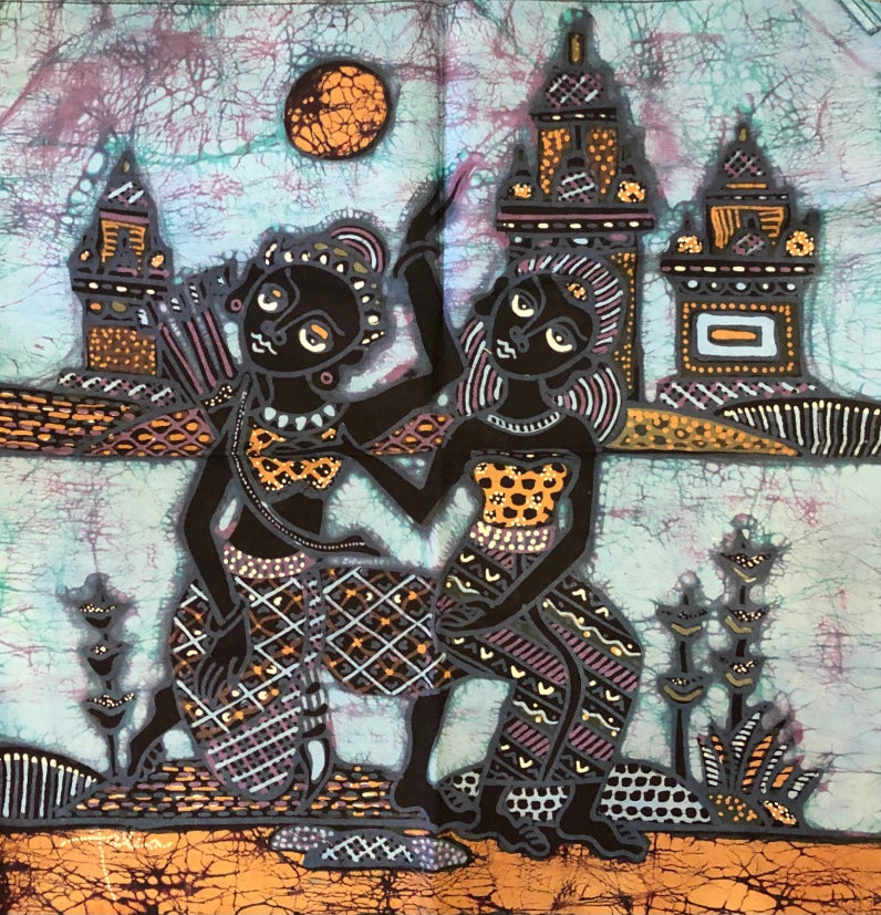 Batik Indonesiano 29x29 cm