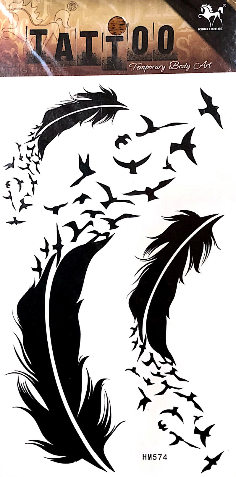 Tatuaggio temporaneo Piume