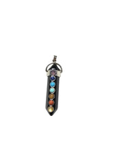Carica l&#39;immagine nel visualizzatore di Gallery, Ciondoli con pietra dura e pietre dei 7 chakra in 6 diverse pietre 5 cm
