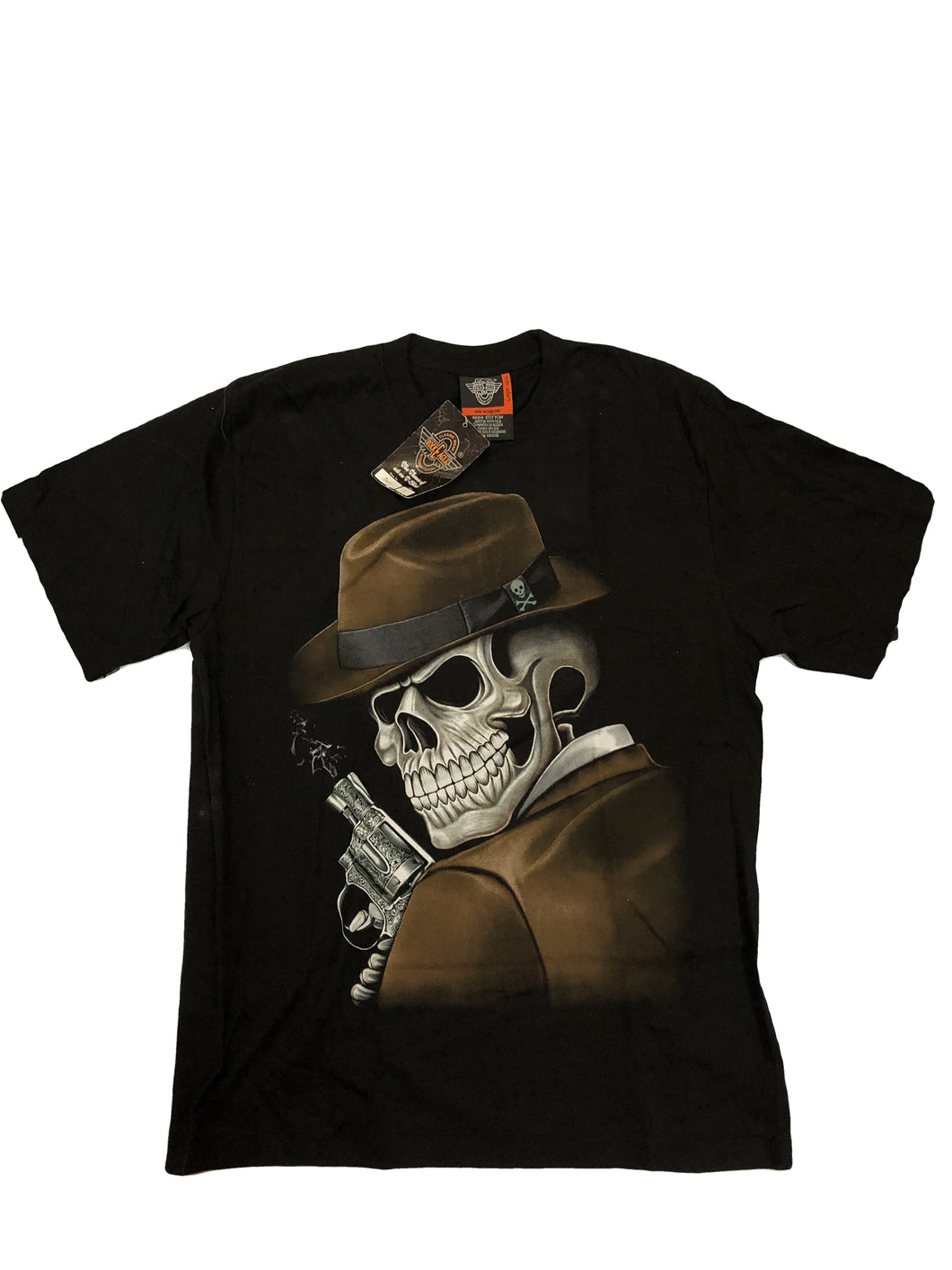 Maglia in cotone thailandese con teschio