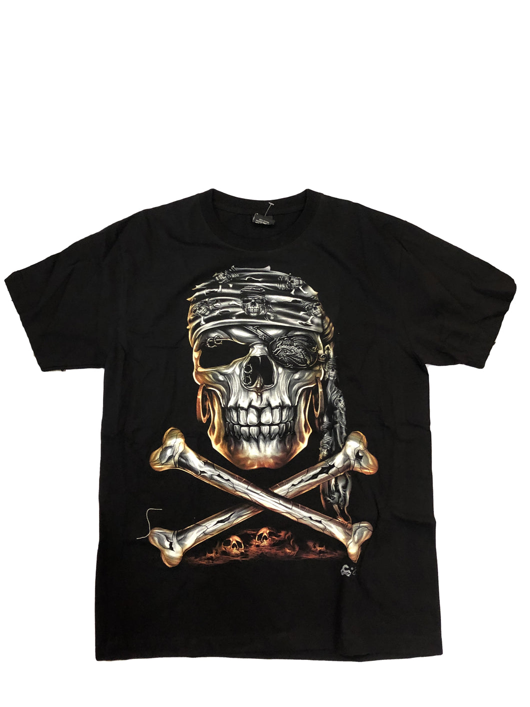 Maglia in cotone thailandese con teschio