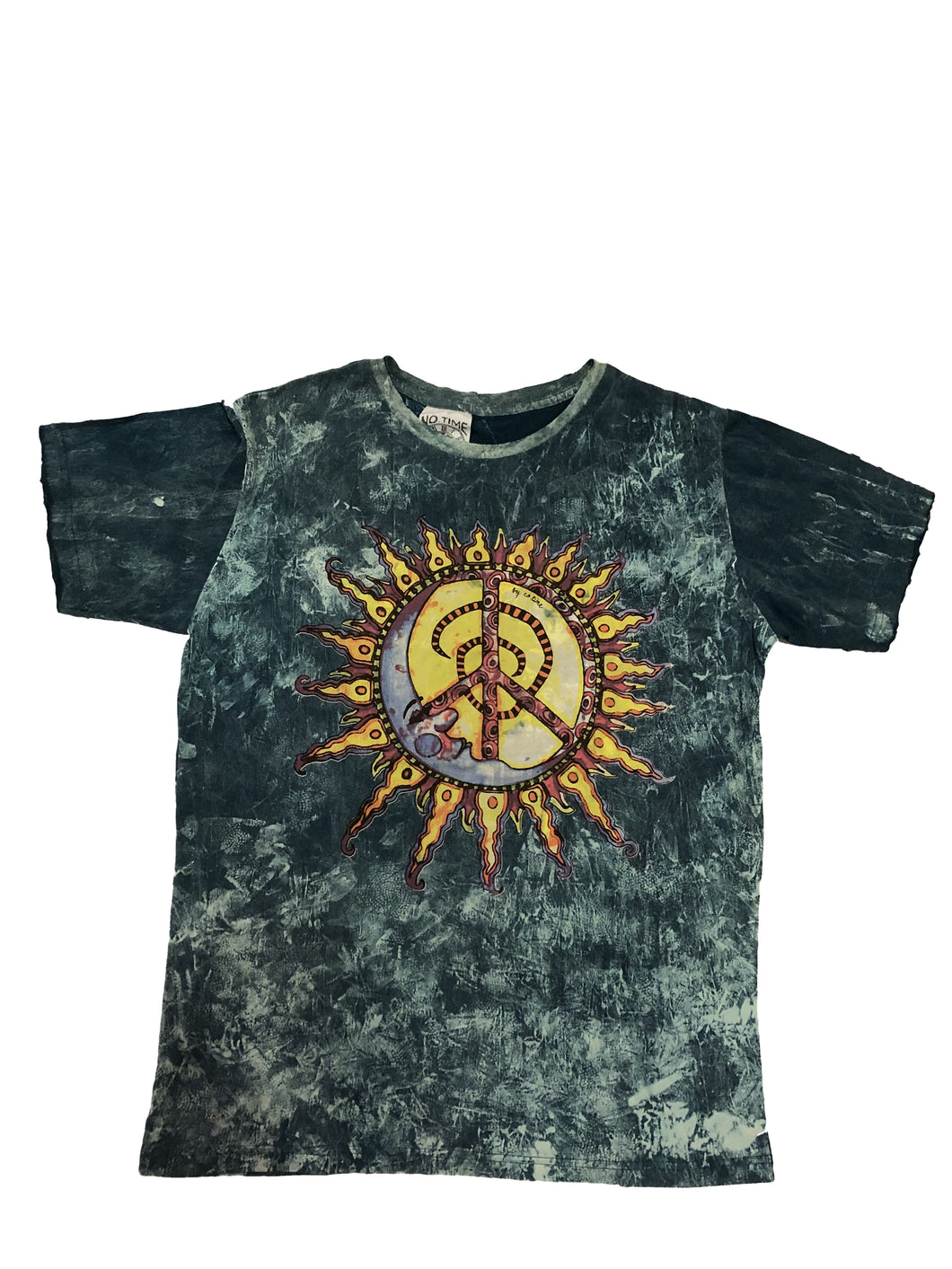 Maglia in cotone thailandese con sole e luna