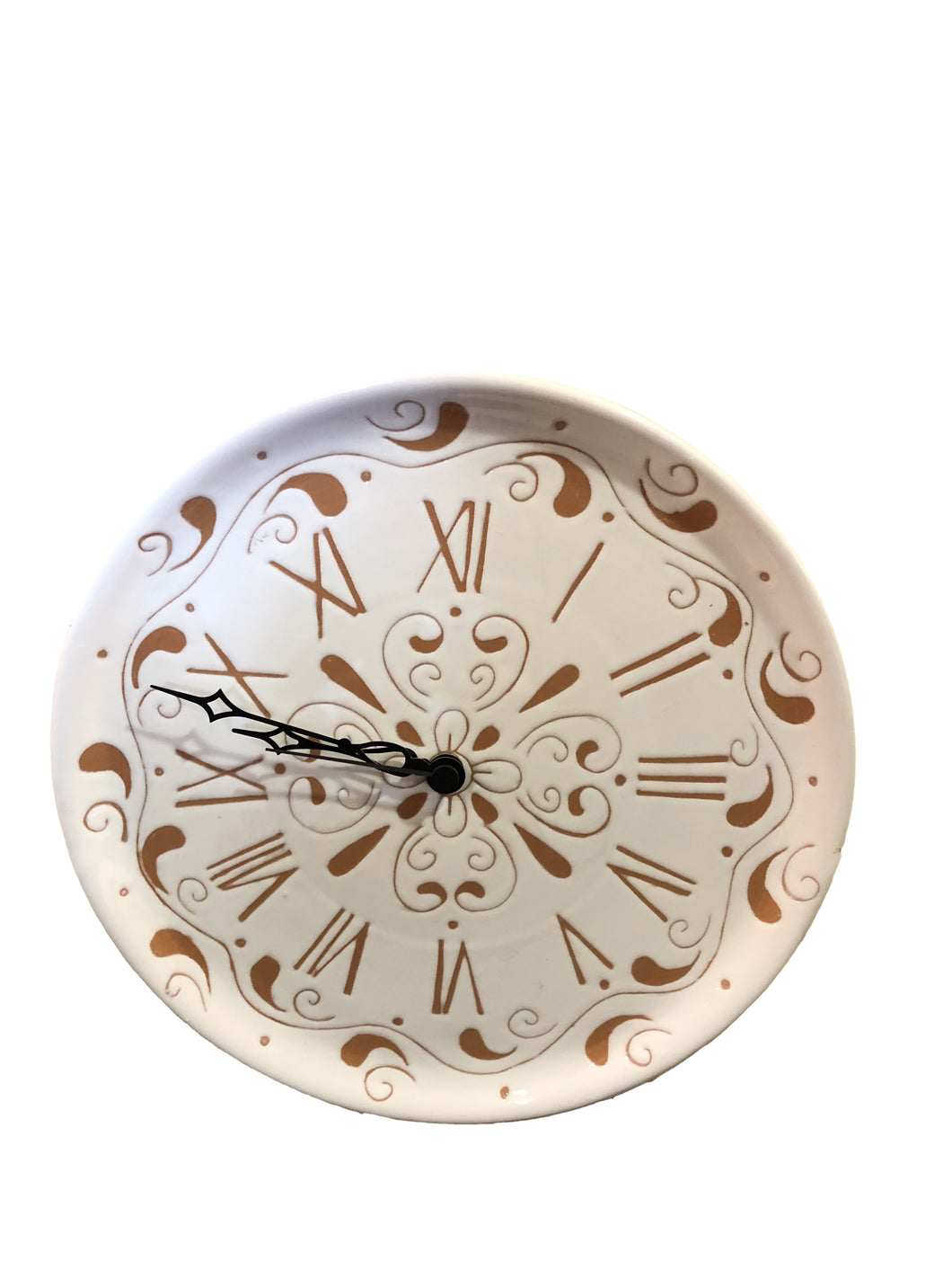 Orologio da parete in ceramica bianco