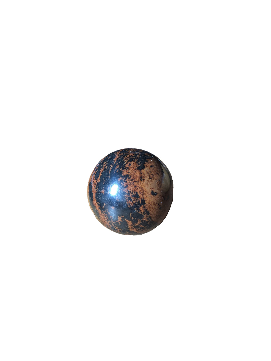 Pietra Ossidiana Mogano a forma di sfera