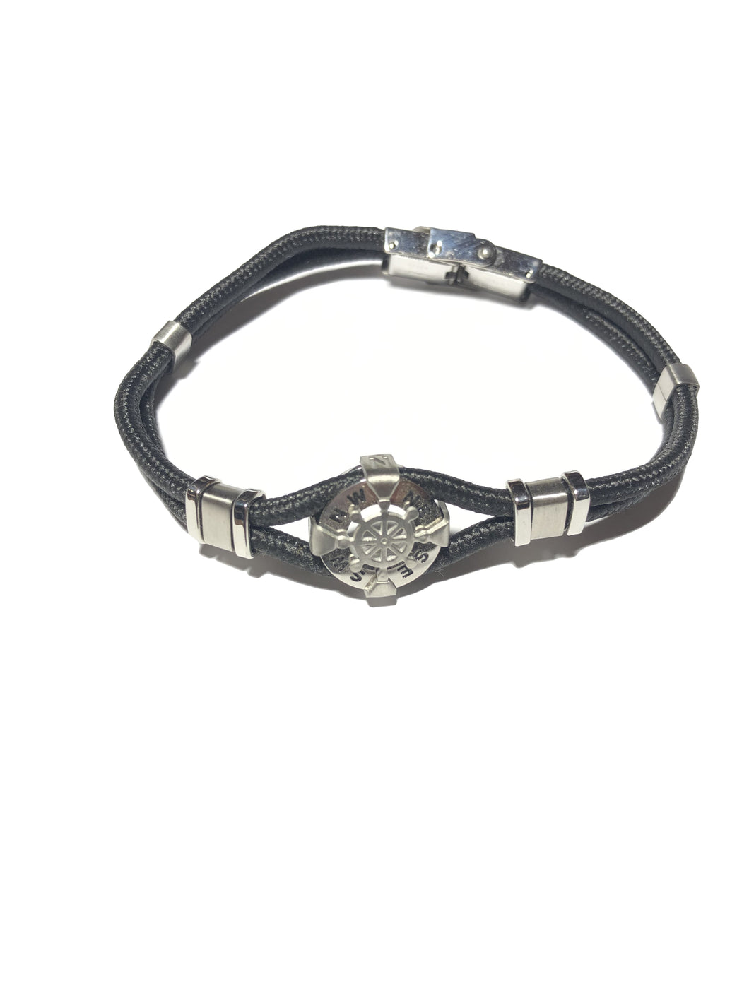 Bracciale in acciaio uomo/donna con timone