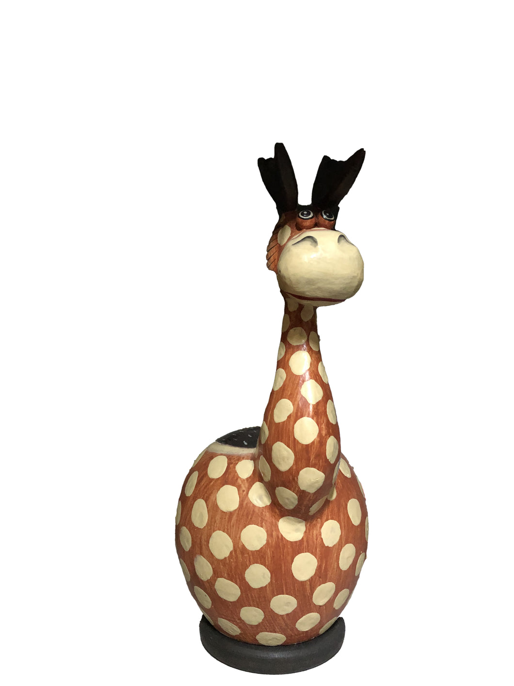 Salvadanaio in legno con giraffa