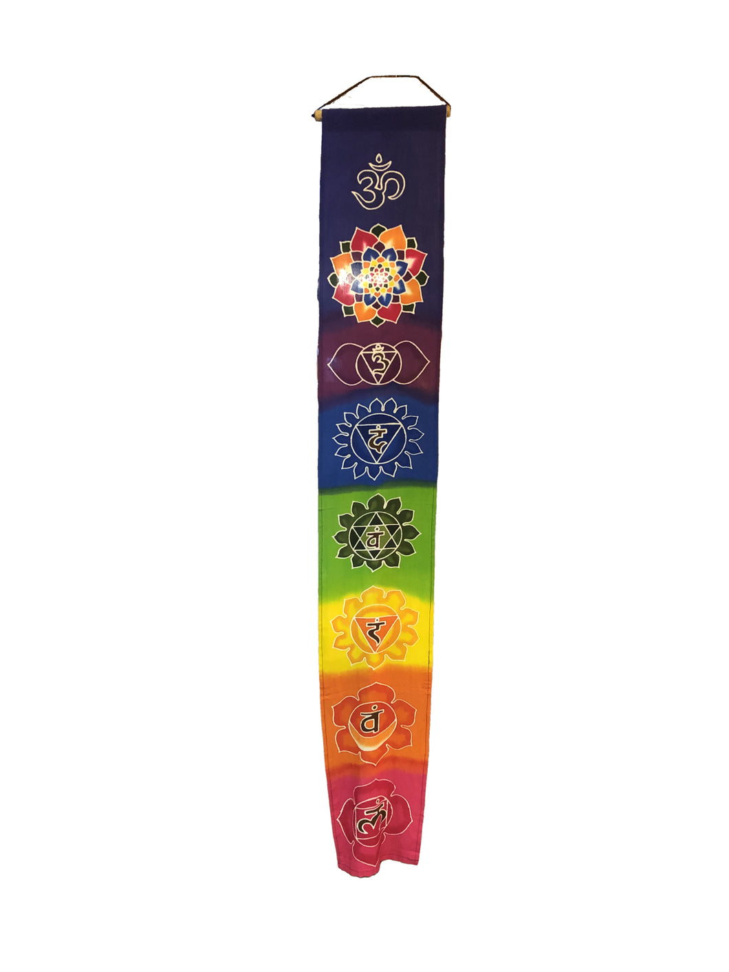 Scroll thailandese con i 7 colori dei chakra