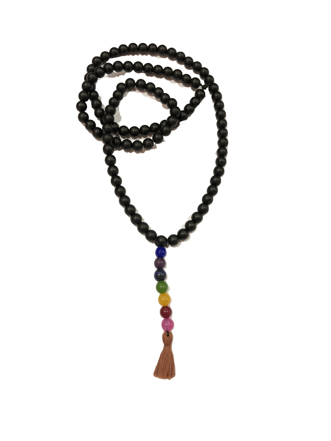 Mala Tibetano in onice e pietre dure dei 7 chakra