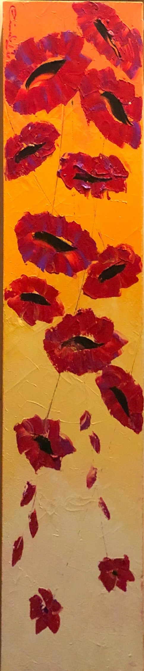 Quadro con fiori rossi