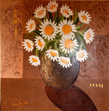 Carica l&#39;immagine nel visualizzatore di Gallery, Quadro vaso con margherite bianche
