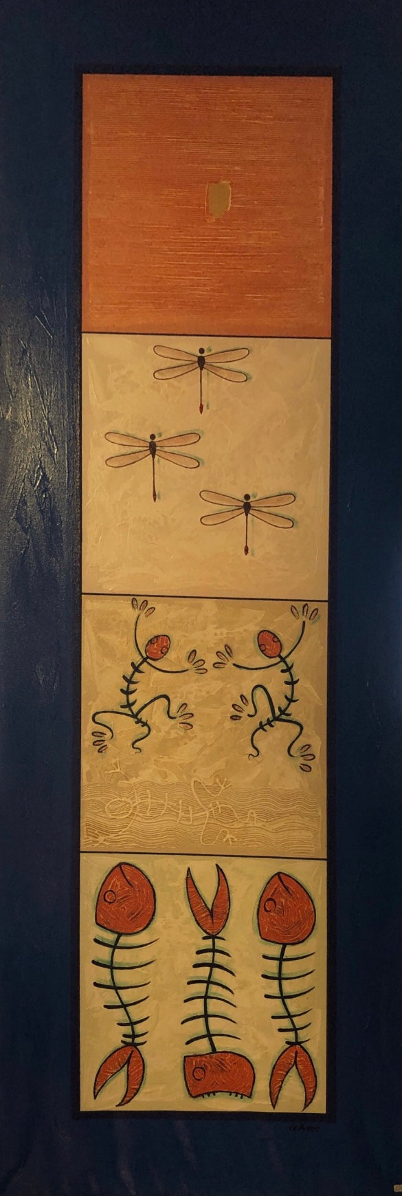 Quadro astratto in 3 diverse colorazioni