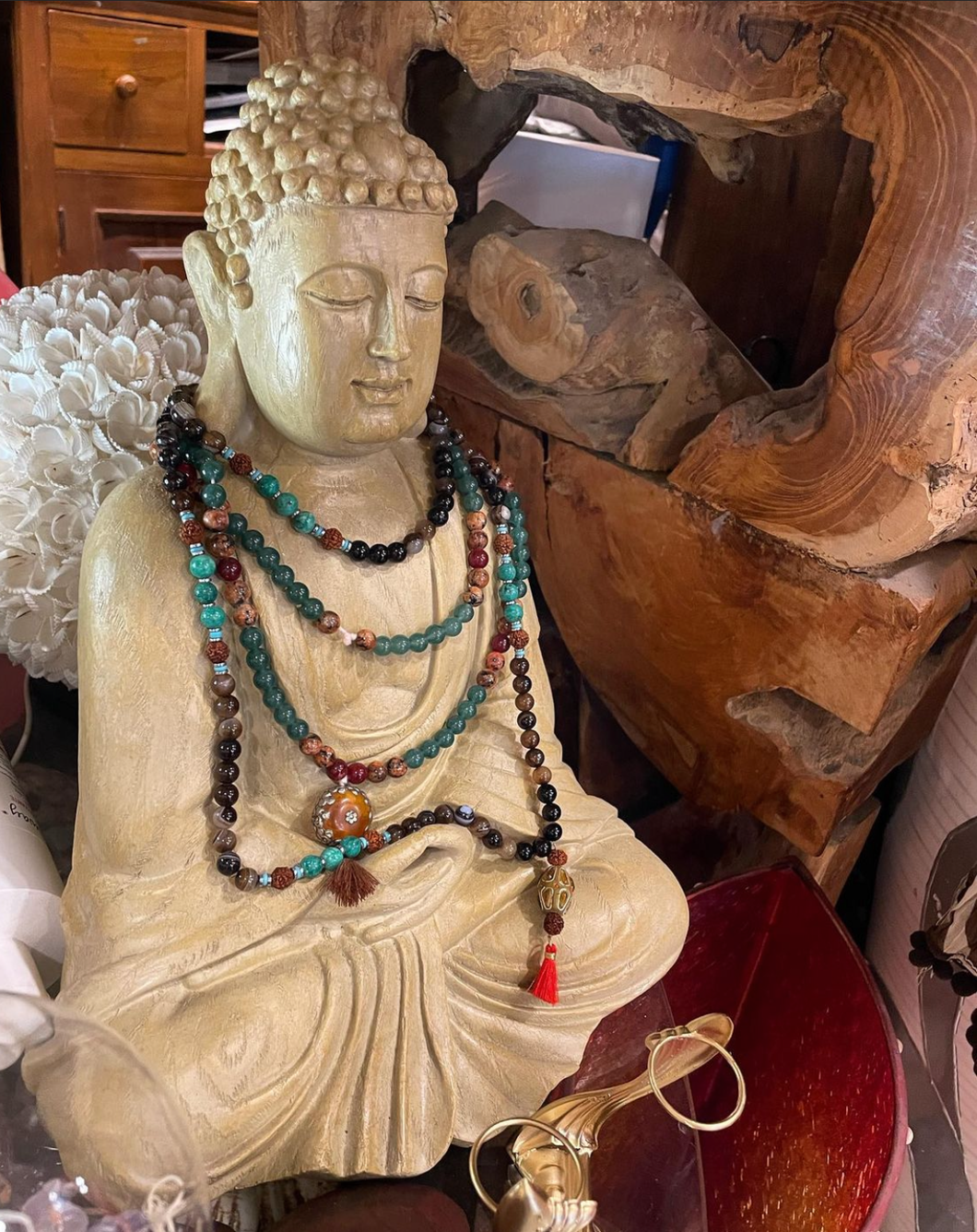 Statua Dio Buddha in resina 30 cm
