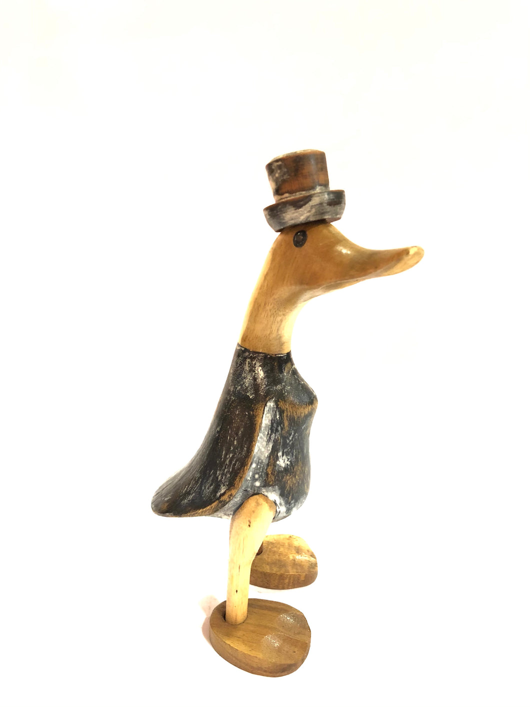 Anatra in legno in due diverse colorazioni