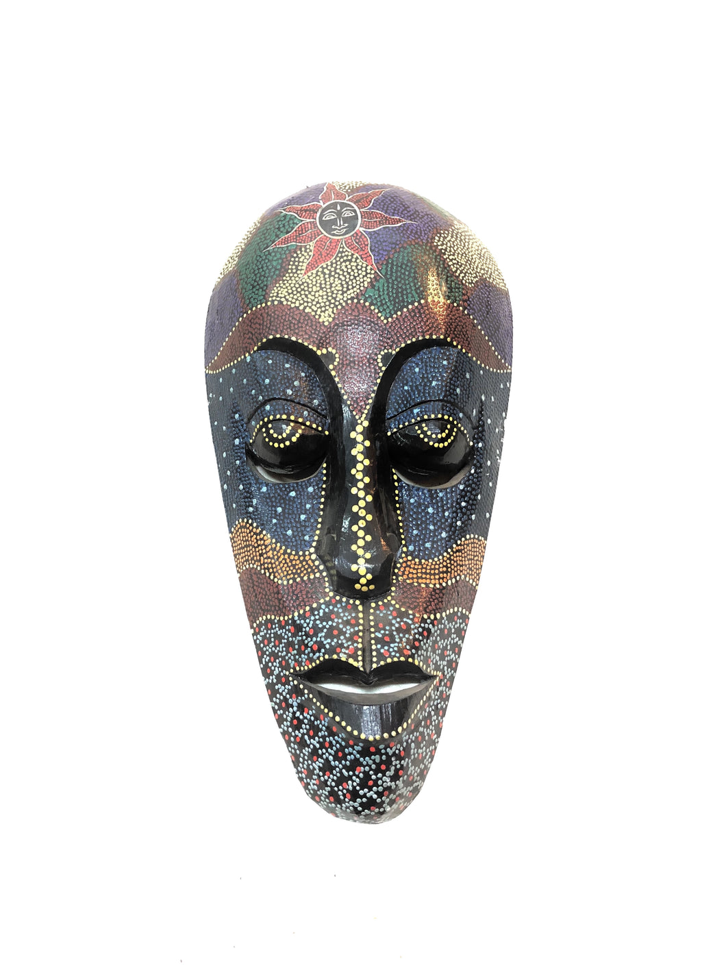 Maschera etnica dipinta a mano 50 cm