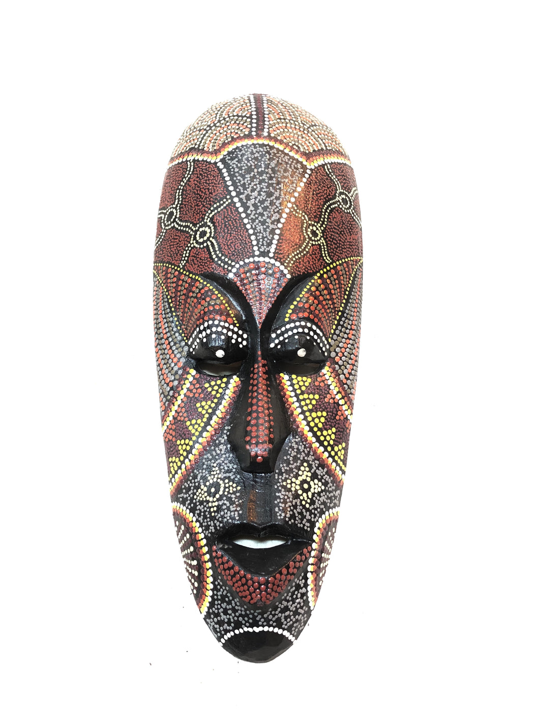 Maschera etnica dipinta a mano 50 cm
