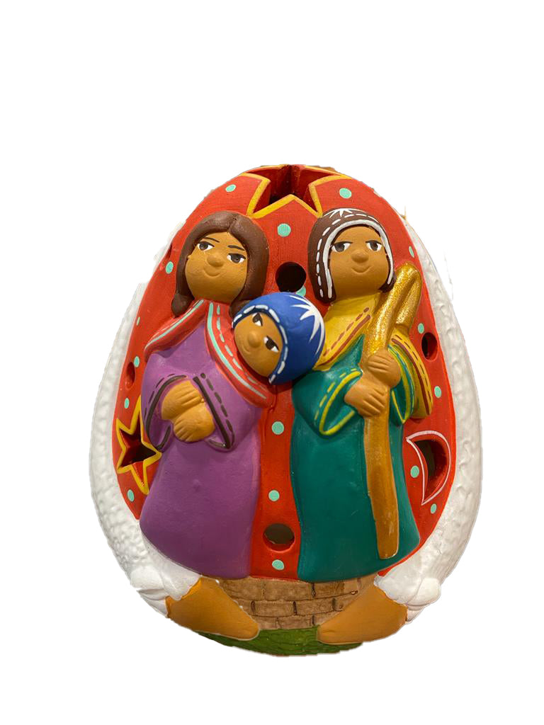 Presepe peruviano porta candela in due colori